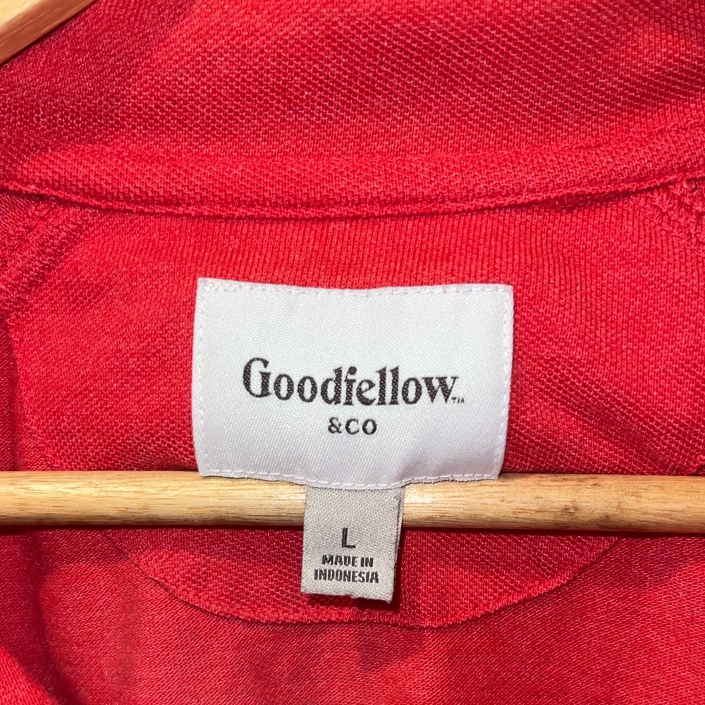 Goodfellow & Co Men’s Red 1/4 Zip Pullover - Picture 3 of 3